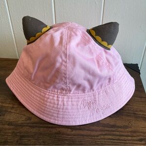 Spy x Family Size M Crunchyroll Anya Forger Pink Cosplay Ears Fabric Bucket Hat